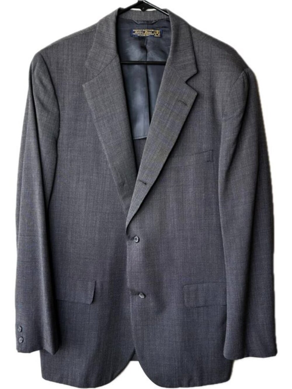 Brooks Brothers Golden Fleece Blazer 44XL Gray Makers Wool Made USA Sport Coat